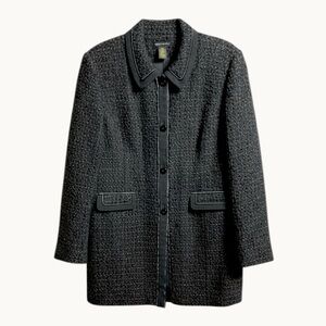 Grace Dane Lewis - Chic Black Mid-weight Coat